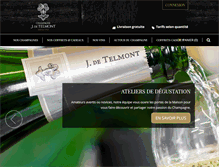 Tablet Screenshot of champagne-de-telmont-boutique.com